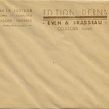_double_ Enveloppe : Éditions Derna, Even & Brasseau, Coullons(NOT0619)