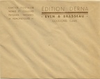 _double_ Enveloppe : Éditions Derna, Even & Brasseau, Coullons(NOT0619)