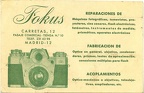 Carte de visite : Fokus, Madrid(Contarex)(NOT0621)