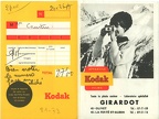 Pochette : Kodak(Girardot, Olivet)(NOT0641)