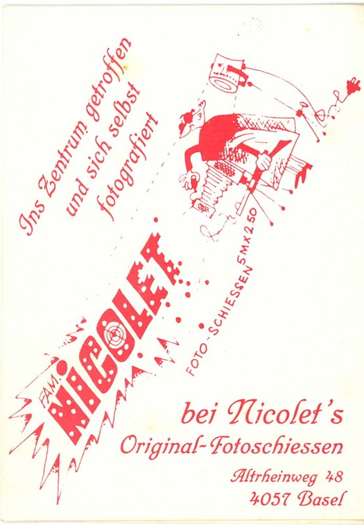 Carton de tir ; Nicolet, Bâle(NOT0660)