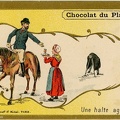 Chromo : « Une halte agréable ! » (Chocolat du Planteur)(NOT0677)