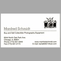 Carte de visite : Manfred Schmidt, Chicago<br />(NOT0686)