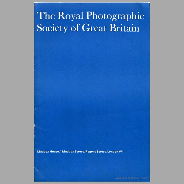 The Royal Photographic Society of Great Britain(NOT0698)