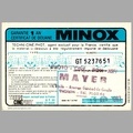 Garantie Minox 35 GT<br />(NOT0699)