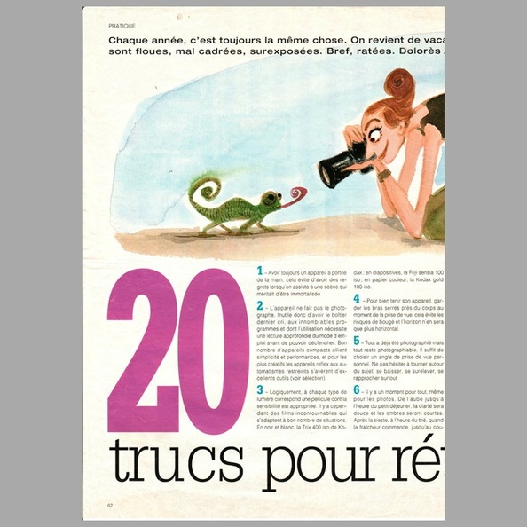 Article : 20 trucs pour réussir vos photos(NOT0703)