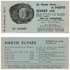 Ticket Photo Elysée(NOT0708)