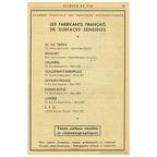 Les fabricants français de surfaces sensibles - 1949(NOT0759)