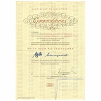 Certificat de garantie et de dédouanement : Nettar II - ~ 1950(NOT0763)