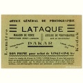 Bon-prime de 25 fr, Lataque(NOT0803)