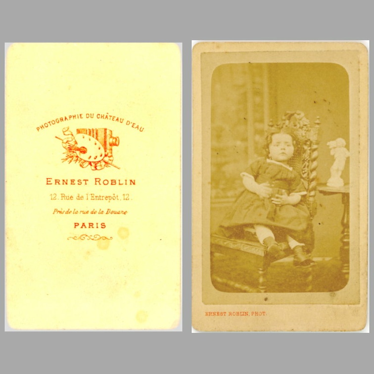 Carte de visite : E. Roblin, Paris(NOT0812)