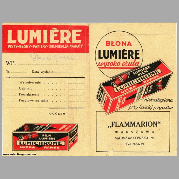 Pochette : Lumichrome (Lumière)(NOT0830)