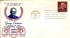 Env. 1er jour : 100 ans de la naissance de George Eastman - 1954(PHI0014)