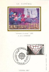 C. P. 1er jour : cinématographe Lumière(PHI0126)