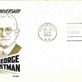 Env. 1er jour : 100 ans de la naissance de George Eastman - 1954(PHI0343)