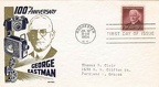 _double_ Env. 1er jour : 100 ans de la naissance de George Eastman - 1954(PHI0343a)