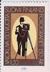 Timbre : 150 ans de la photographie (Finlande) - 1989(PHI0363)