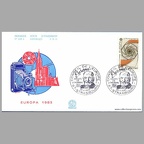 _double_ Lettre 1er jour : Europa 1983, Strasbourg(PHI0399a)