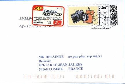 Mon timbre en ligne: Réflex 24x36 (France) - 2009(PHI0508)