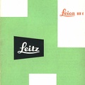 Leica IIf, IIf, M3 (Leitz) - 1954<br />(APP0091)