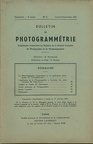 Bulletin de Photogrammétrie, 1.1939(REV-BL1939-01)