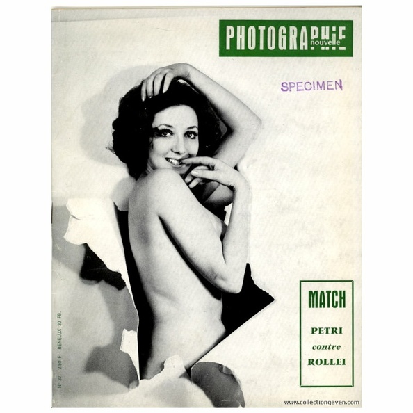 Éditeur : directeur : Hnry CalbaISSN : -
Date : 1 1969Numéro : 37
Pays : FranceLangue : fr
Format : 210 x 270 mmPoids : 125 g
Pages : 44
ISSN : -
Table des matières : • Nu et Photographisme.
• Nous voulons un appareil !
• Projets pour un appareil : Seven RF, Seven RF II.
• Jean Dieuzaide : photo d'architecture.
• Polaroid et l'architecture.
• Match Petri-Color 35 Rollei 35.
• Librairie photo-cinéma.
• Nouveautés : Konica C35, Electronic, Petri Color 35, FT/EE, Yashica Electro 35, Lynx 500E, 14E, TL Electro X, E.Z. matic Electronic, Ricoh Hi Color, 126C flex, Fujica compact 35, G690, Olympus Trip 35, Asahi-Pentaxt 6x7, Rittreck 6x6, Kowa Six, Bauer S1 autofocus, Bell & Howell 441, Gossen Sixtronic, Variosix electronic, Sixtron electronic, Canon Canonet 8, Canon EX EE QL.
• Principaux sujets traités dans les numéros 25 à 36.
Publicités : • Photex 1969.
• Rittreck View 13 x 18 (φ).
• Photo-Expo à New-York.
• Zenit E, Photo Sniper.
• Perfect Ciné 8 : projecteur cinéma à écran.
• Colorbrite Overall.
• Révélateurs américains : Acufine, Diafine, Printofine.
• Agrandisseur Ahel 12.
• Jobo : cuves.
• GMG.
Commentaires : -
Liens web : -
N° inventaire : REV-MI0037
REV-MI0037.jpg