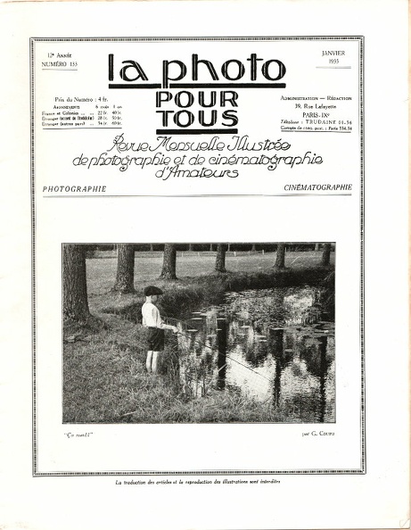 La Photo pour Tous, N° 133, 1.1935