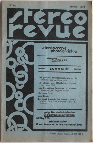 Stéréo Revue, n° 54, 2.1931(REV-SR0054)