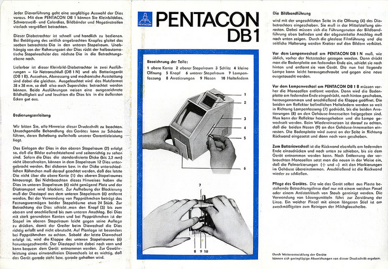 Visionneuse diapos DB1 (Pentacon)(ACC0764) Collection G. Even
