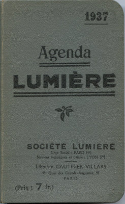 Agenda Lumière - 1937(CAT0320)