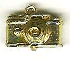 Broche : appareil compact doré(GAD0641)