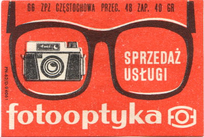 Etiquette de boîte d'allumettes Fotooptyka(GAD1133)