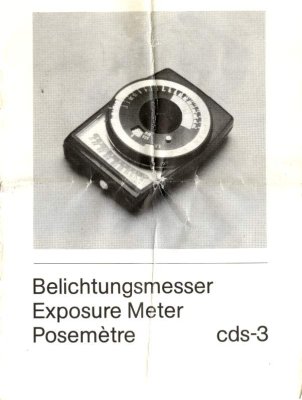 Posemètre CdS-3(MAN0299)