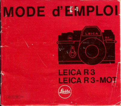 Notice : Leica R3 (Leitz)(MAN0368)