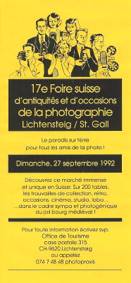 17ème foire de Liechtensteig - 1992(NOT0003)