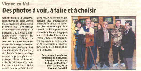 Article : Exposition photo à Vienne-en-Val - 2008(NOT0331)