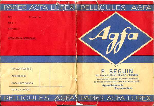 Pochette : Agfa(P. Seguin, Tours)(NOT0438)