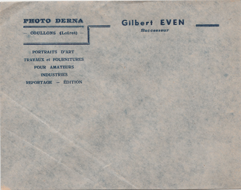 _double_ Enveloppe : Photo Derna, Gilbert Even, Coullons(NOT0618)