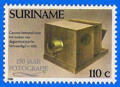 Date d'émission : 6.9.1989
Valeur faciale : 110 c
Pays : Suriname
Format : 36 x 25 mm
État : neuf
Conception : -
Série : 150 jaar fotografie
Réf : Scott 845, Michel SR 1310
Commentaires :
Enveloppe 1er jour :
PHI0054.jpg