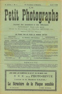 N° 4/1 de 4.1903
Publicités:
-
Table des matières:
- Nouveautés: Héliar f:4,5; Tessar Krauss-Zeiss; Révélateur Kesténol; écrou magique; support Stéréosocle
- Le décentrement
- Les cuvettes éponges
- L'explosion des poudres chloratées
- La stéréoscopie et le trou carré, chambre de Clinchant
- L'éclairage à l'alcool
- Jeux
Pages: 20
Format: 185x282mm
Commentaires:
REV-RE0004-01.jpg