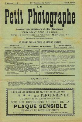 Le Petit Photographe, 7.1903