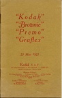 Kodak Brownie, Premo, Graflex - 1925(CAT0134)