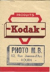 Pochette : Kodak(Photo M. B., Rouen)(NOT0312)