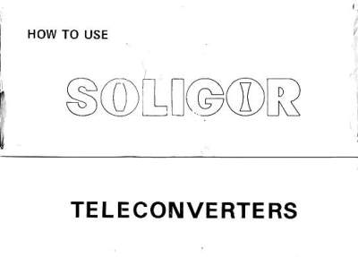 Teleconverters (Soligor)(MAN0298)